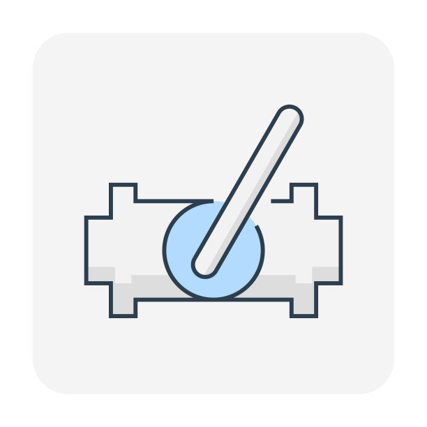 管道阀门矢量图标设计。图片下载