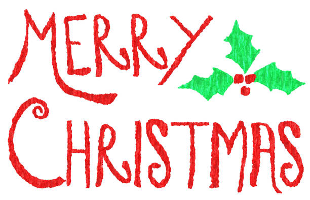 树皮主题圣诞快乐文字装饰图片下载