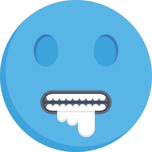 蓝色的脸图片下载