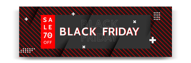 最小的现代几何水平黑色星期五图片下载