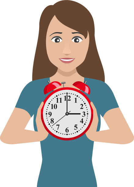 手持红钟的女人图片下载