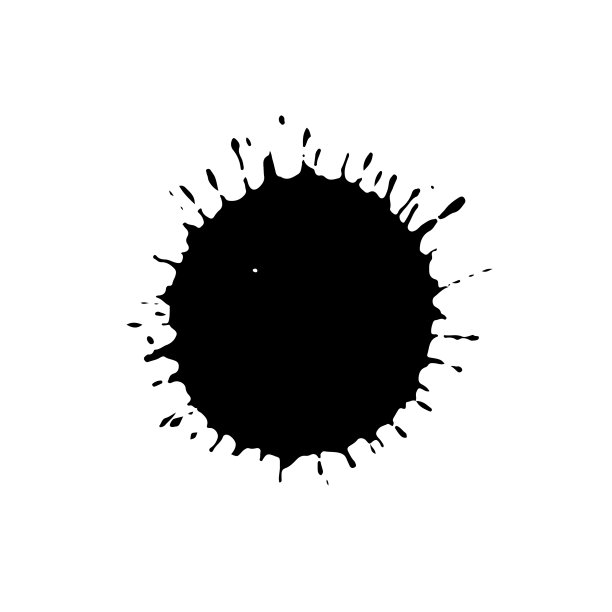 黑色滴孤立在白色背景垃圾图片下载