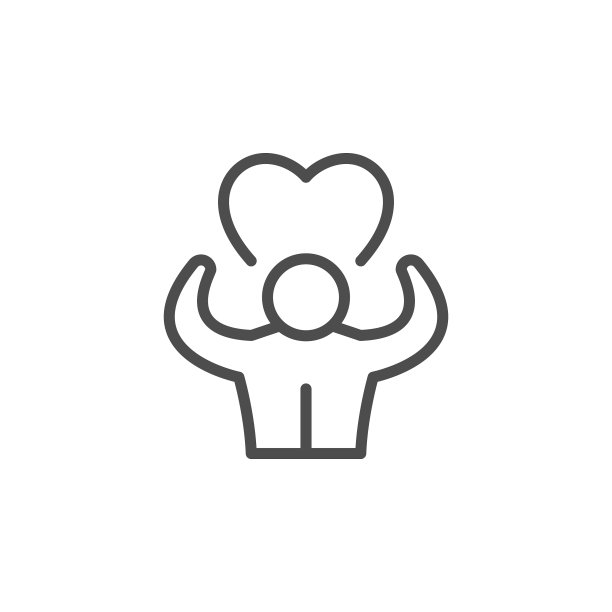 人形支撑线轮廓图标图片下载
