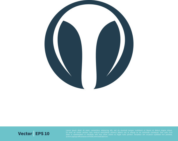 圆树叶图标标志模板设计eps 10图片下载