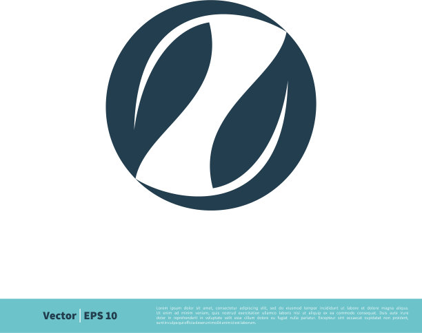 圆树叶图标标志模板设计eps 10图片下载