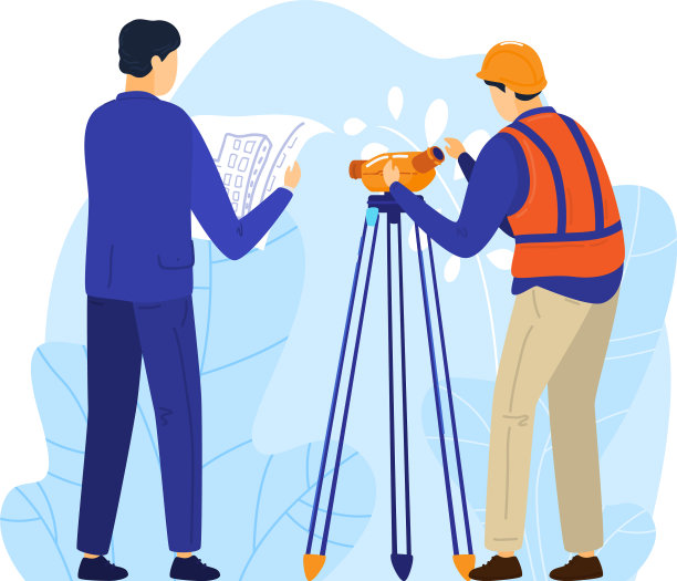 建筑工人和工程师的性格工作图片下载