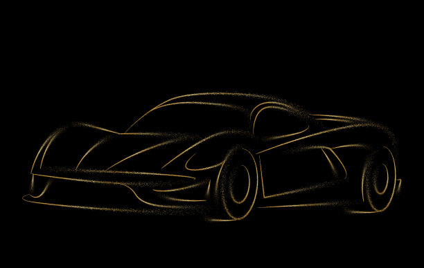 汽车图标线艺术设计图片下载