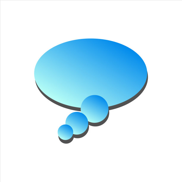 蓝色的漫画标记图片下载