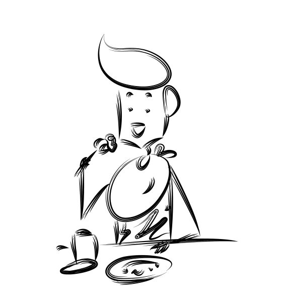 一个人在餐厅吃饭，在办公室排队图片下载