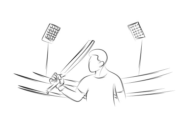 概念板球手在打板球时举起他的球棒图片下载