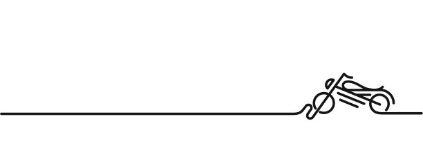 摩托车图标线条艺术设计图片下载