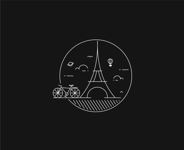 生态友好型城市区域-现代平面设计图片下载