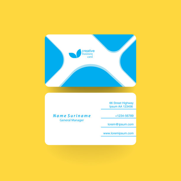 摘要现代名片模板设计图片下载