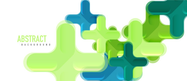 光滑的多色塑料风格交叉图片下载