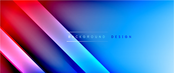 明亮的渐变霓虹线抽象背景图片下载