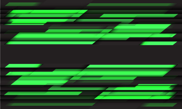 抽象绿色霓虹灰色几何黑色图片下载