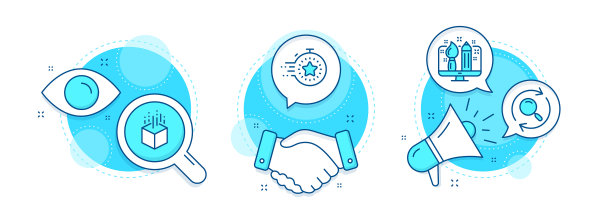 计时器搜索和增强现实图标设置图片下载