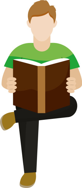 年轻人在读一本书图片下载