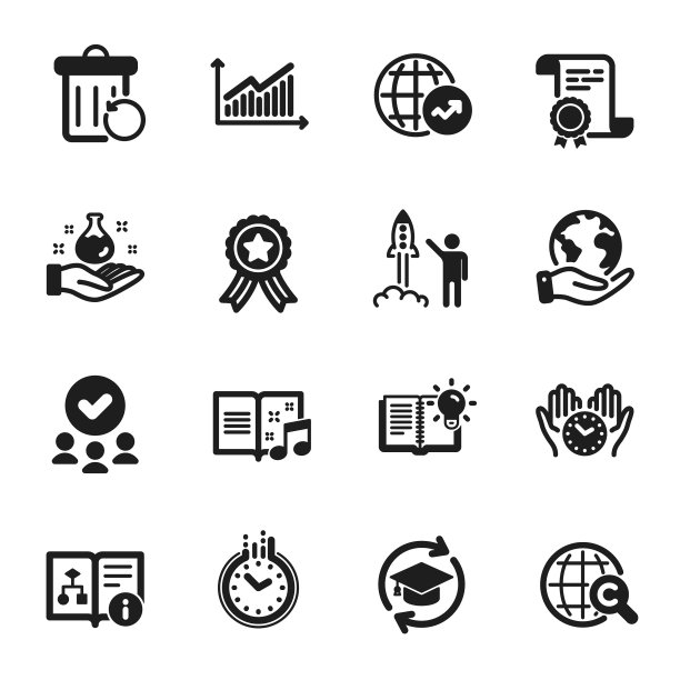 设置教育图标，如时间世界图片下载