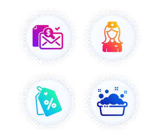 医院护士折扣标签和会计图片下载