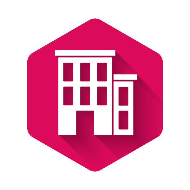 白宫图标孤立与长影家图片下载