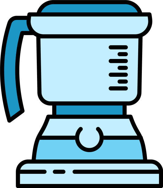 食物搅拌机图标轮廓风格图片下载