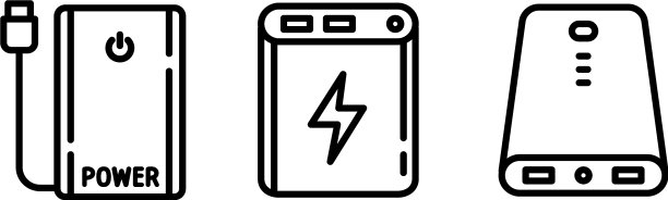 电源银行图标设置大纲样式图片下载