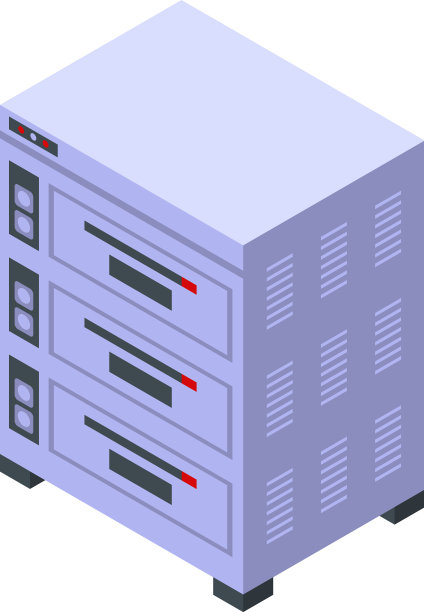 糖果烤箱图标等距风格图片下载