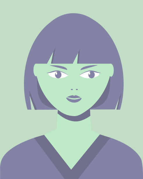 年轻女孩的模型头像或样本照片图片下载