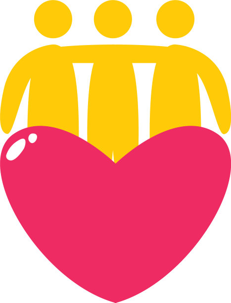 头像人的朋友拥抱与心平图片下载