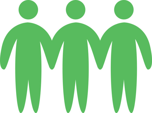 头像人物的朋友们平手牵手的风格图片下载