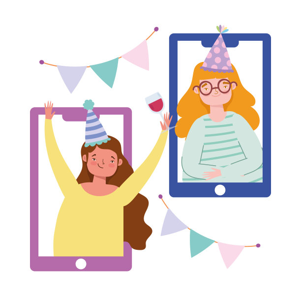 网上聚会过生日或见朋友的人图片下载