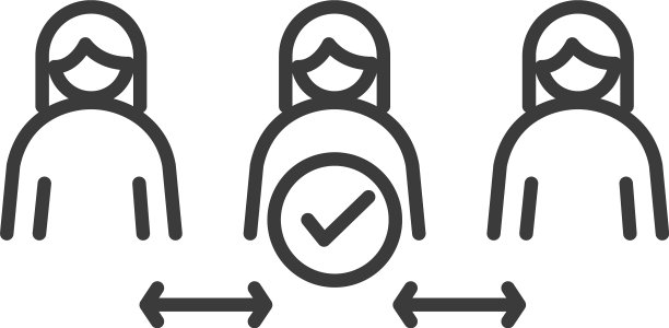 新冠病毒社交距离预防图片下载