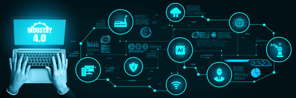 工程技术和工业4.0智能工厂概念图片下载