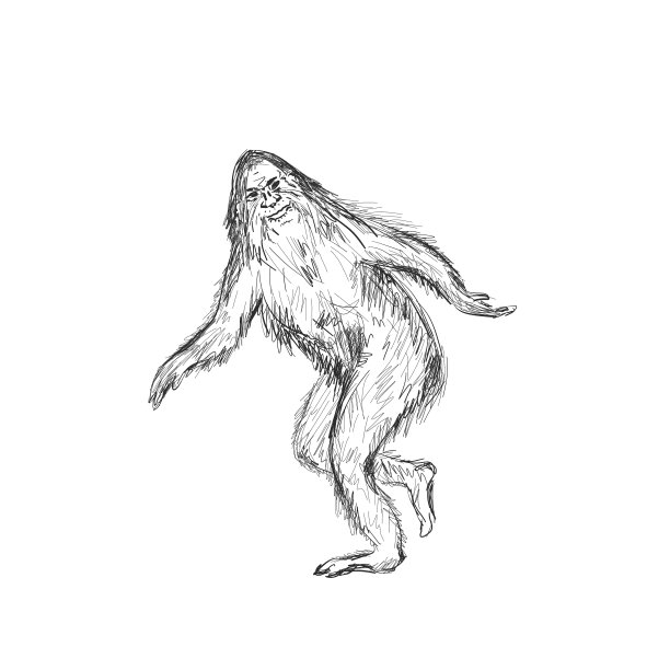 传说中的大脚怪。图片下载