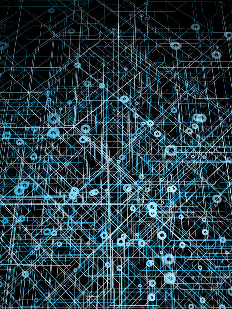 技术抽象，抽象地铁图(地铁、地下)或数字网络通信图片下载