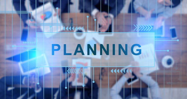 创意拼贴与商业团队在公司会议上策划概念图片下载