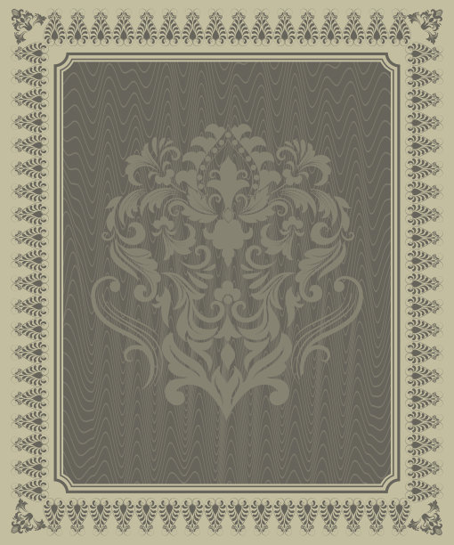 装饰复古背景与边界。图片下载