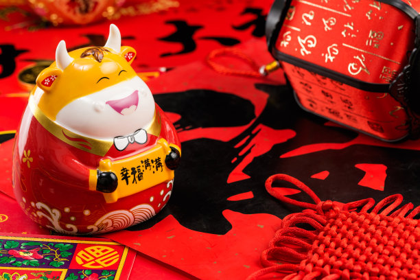 牛年的过年材料素材图片