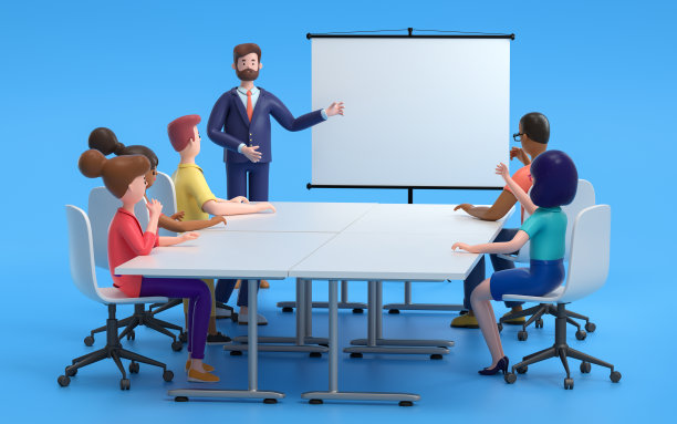 商务人士在会议中随意讨论图片下载