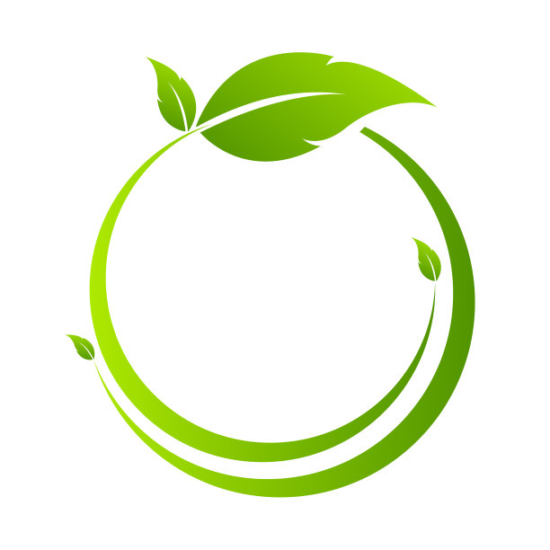 有机的叶子。生态概念矢量图图片下载