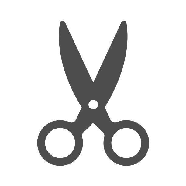 剪影矢量图标孤立在白色。剪刀图标为web，移动应用程序，UI设计和打印图片下载