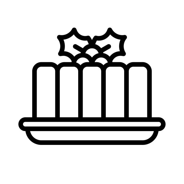 黑布丁的象征，圣诞食物和饮料的载体图片下载