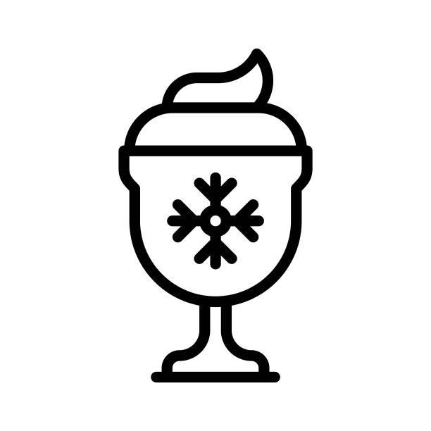 圣诞节食品和饮料图标矢量素材图片下载