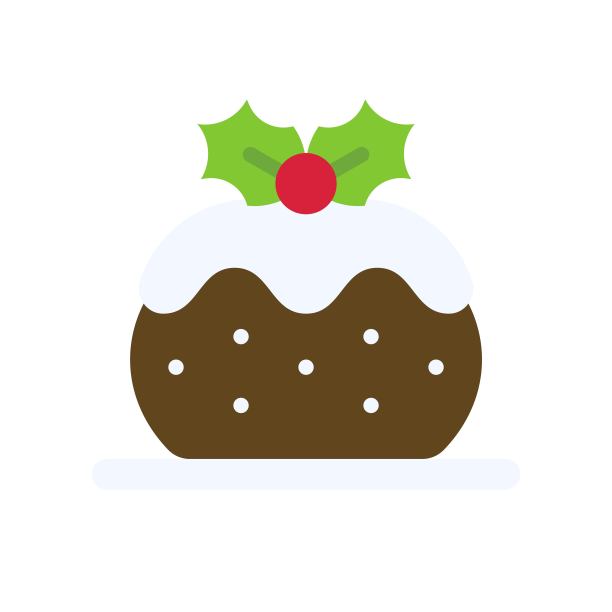 蛋糕图标，圣诞食品和饮料矢量图片下载