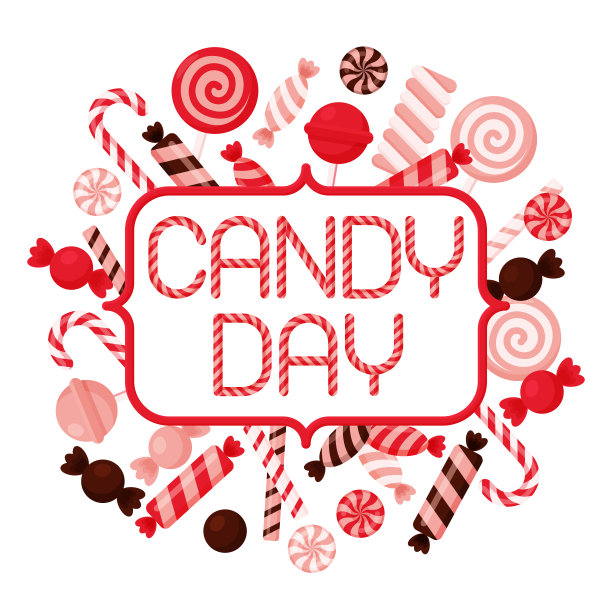 糖果节的卡片。矢量图图片下载