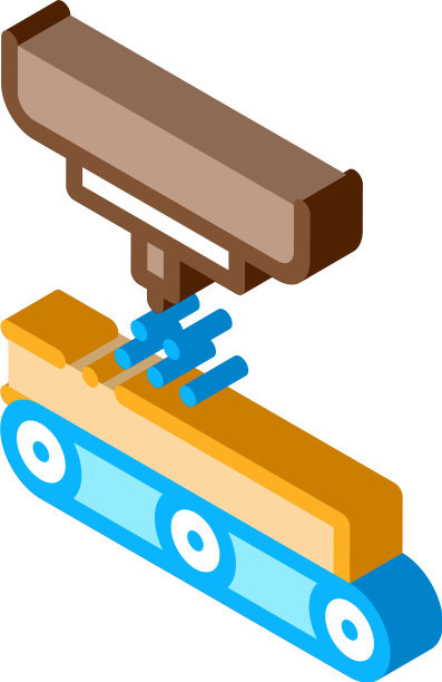 木材加工等距图标图片下载