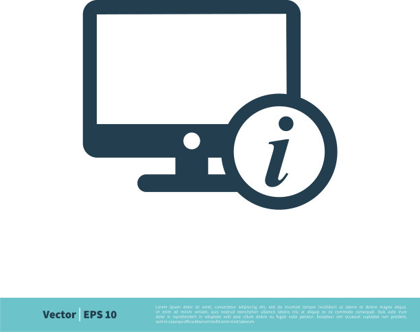显示器屏幕电视信息图标标志图片下载