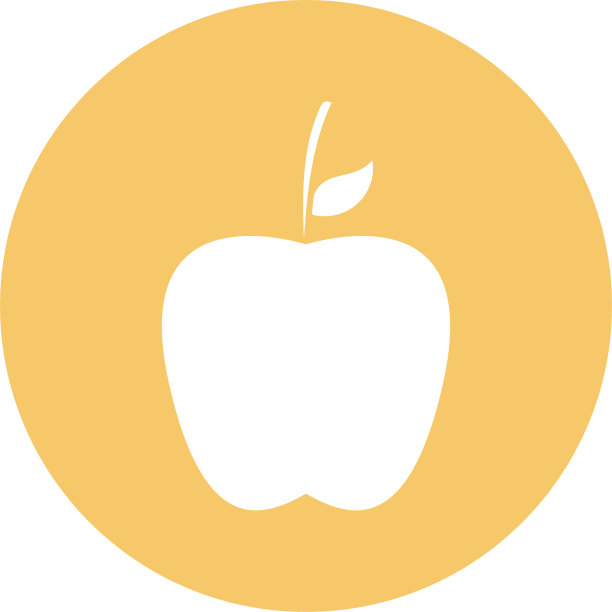 苹果水果块风格图标设计图片下载