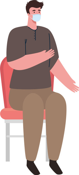 佩戴医用防护口罩的男子图片下载